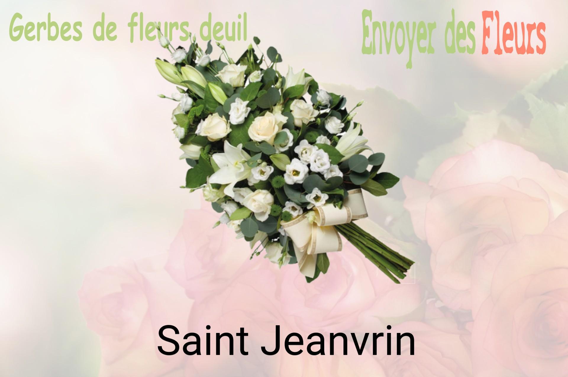 Gerbe de fleurs de deuil livrée à Saint-Jeanvrin